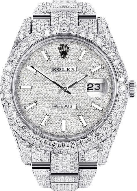 diamond embezzled rolex|rolex datejust 41 diamonds.